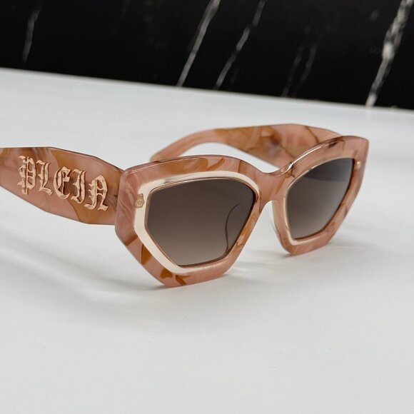 NEW SPP099M 06Z8 PHILIPP PLEIN SUPREME STAR PINK WOMEN SUNGLASSES